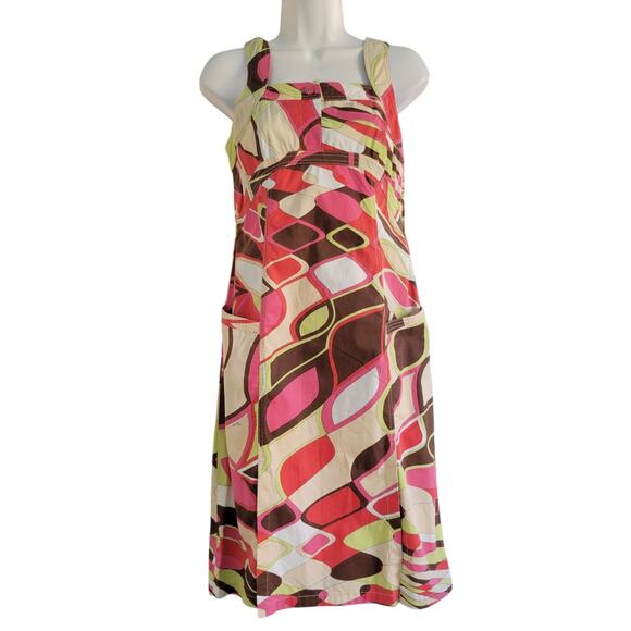 Vintage Emilio Pucci Mid Century Phicodelic Print Dress Size 6 Cotton Jersey - Picture 1 of 16